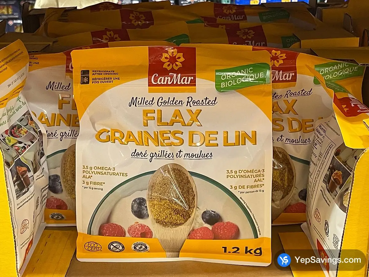 CANMAR ORGANIC MILLED FLAX 1.2 kg ITM 1345530 at Costco