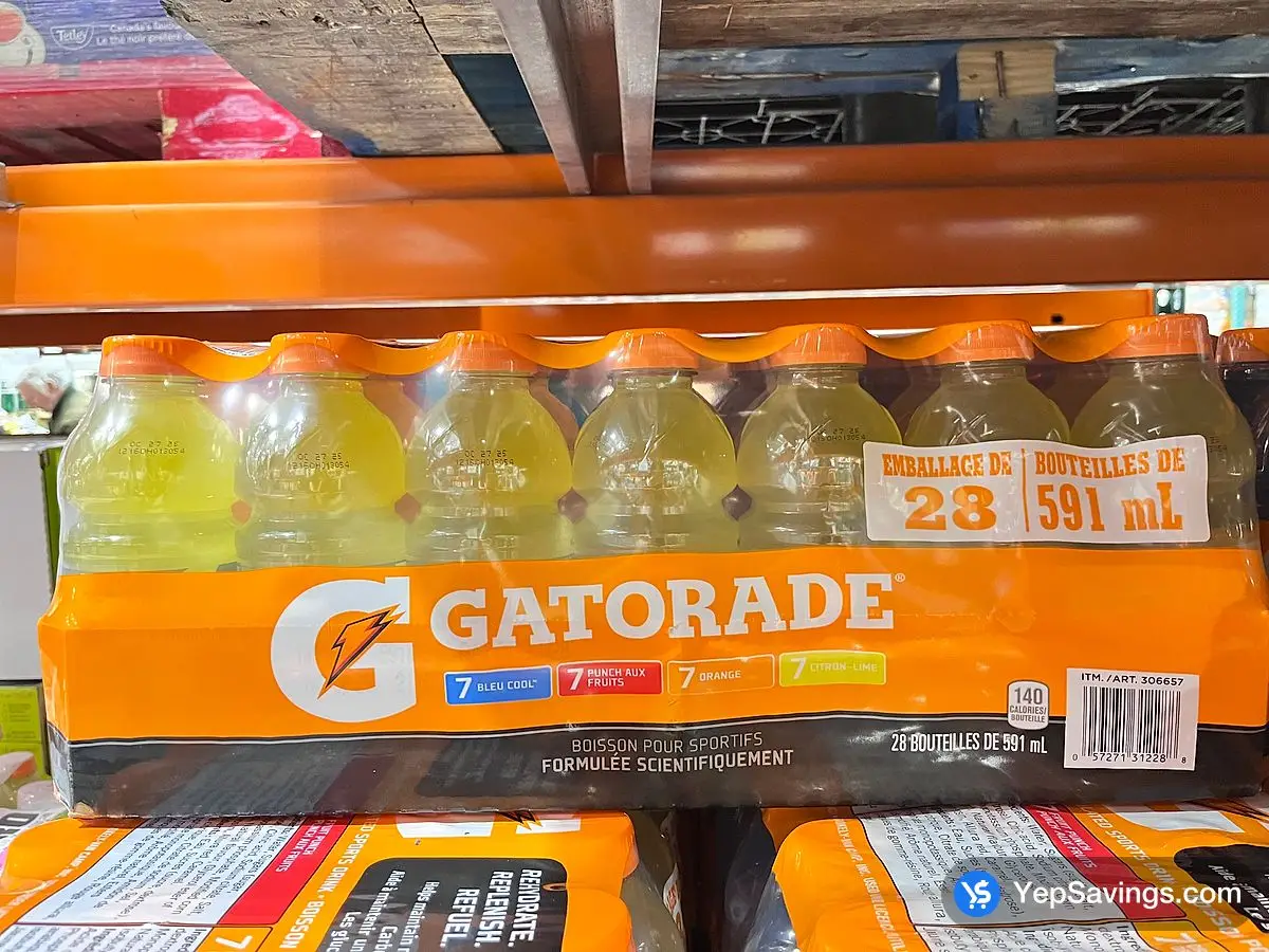 GATORADE VARIETY PACK 28 x 591 ml ITM 306657 at Costco