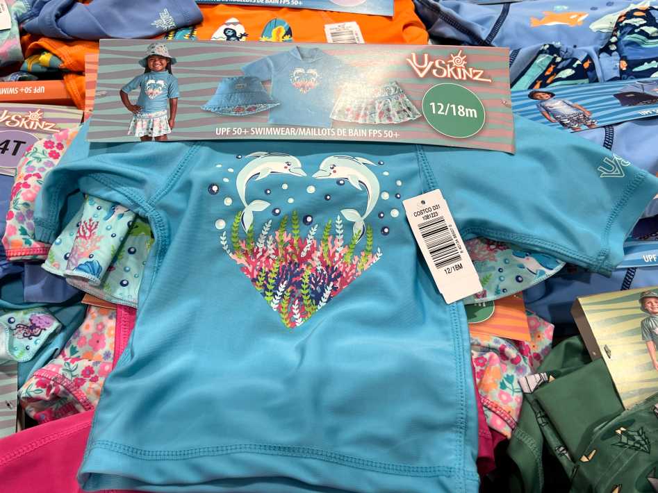 UV SKINZ 3PC SWIM SET KIDS SIZES 12M,4T ITM 1081223 at Costco