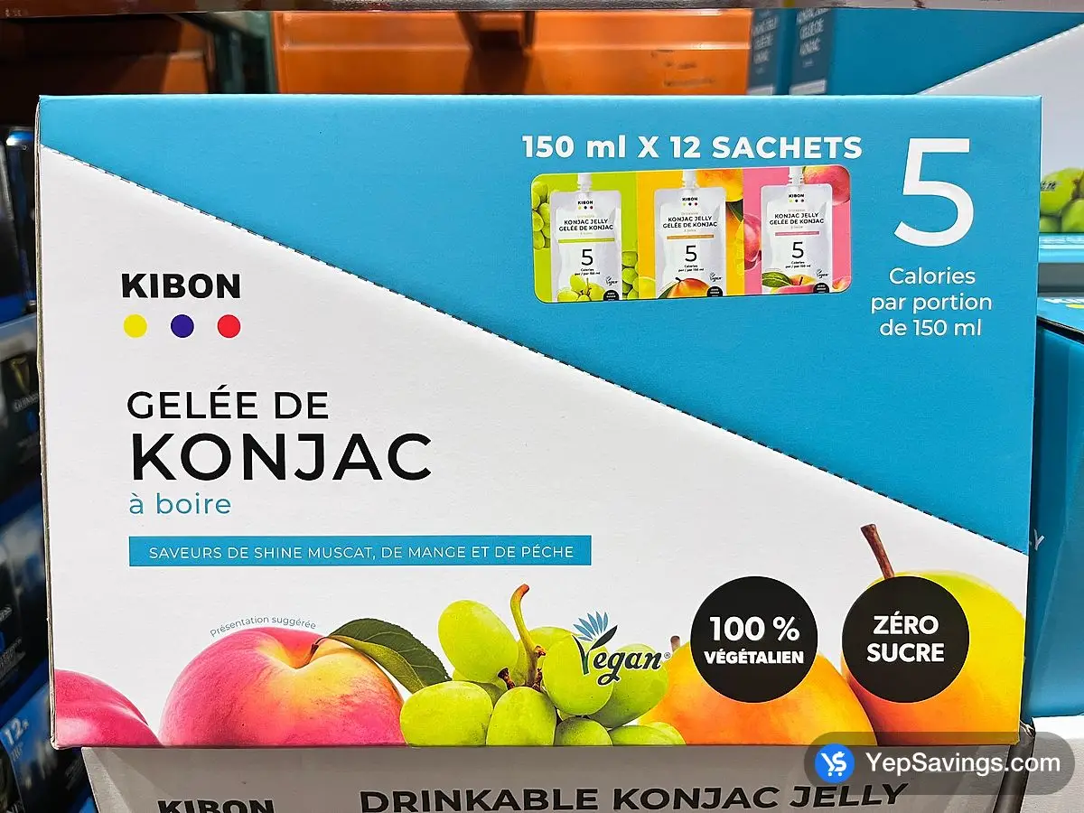 Costco KIBON KONJAC JELLY 12 X 150mL - Canada (ITM 1864549)