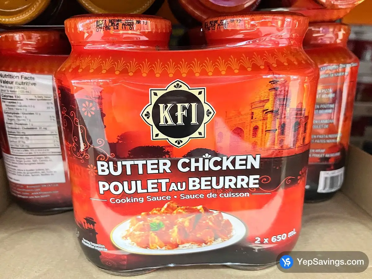 KFI BUTTER CHICKEN SAUCE 2X650 mL ITM 1359722 at Costco