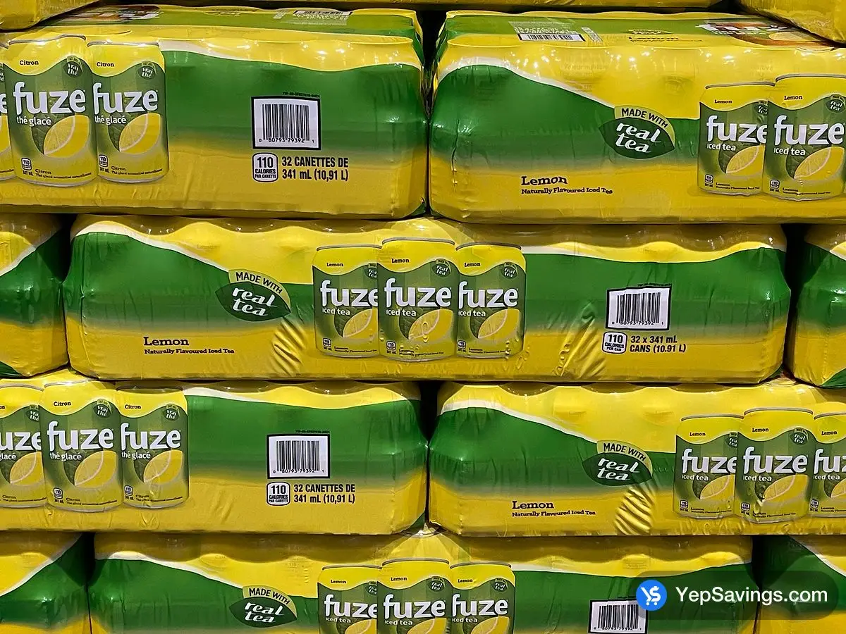 Costco FUZE LEMON ICED TEA 32 x 341 mL - Canada (ITM 1878075)