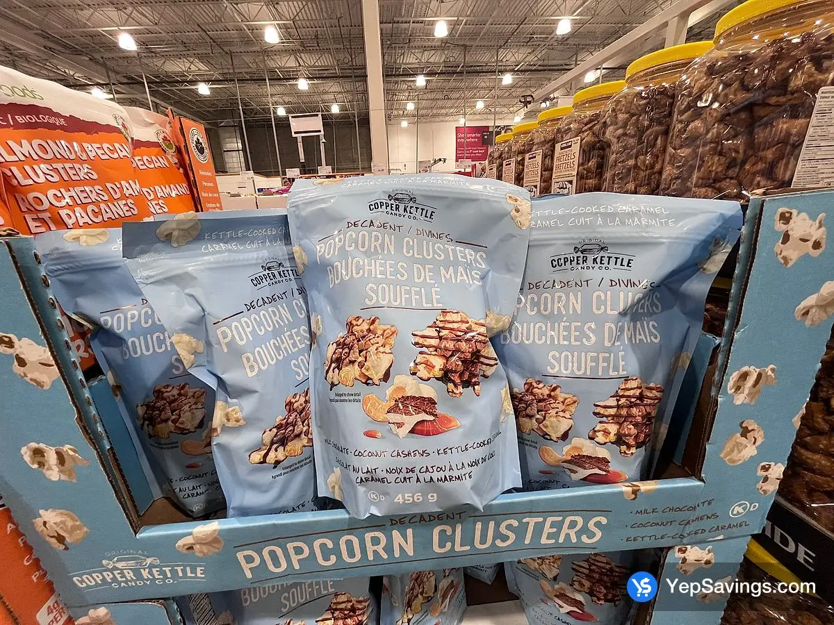 Costco COPPER KETTLE POPCORN CLUSTERS 456 g - Canada (ITM 1848563)