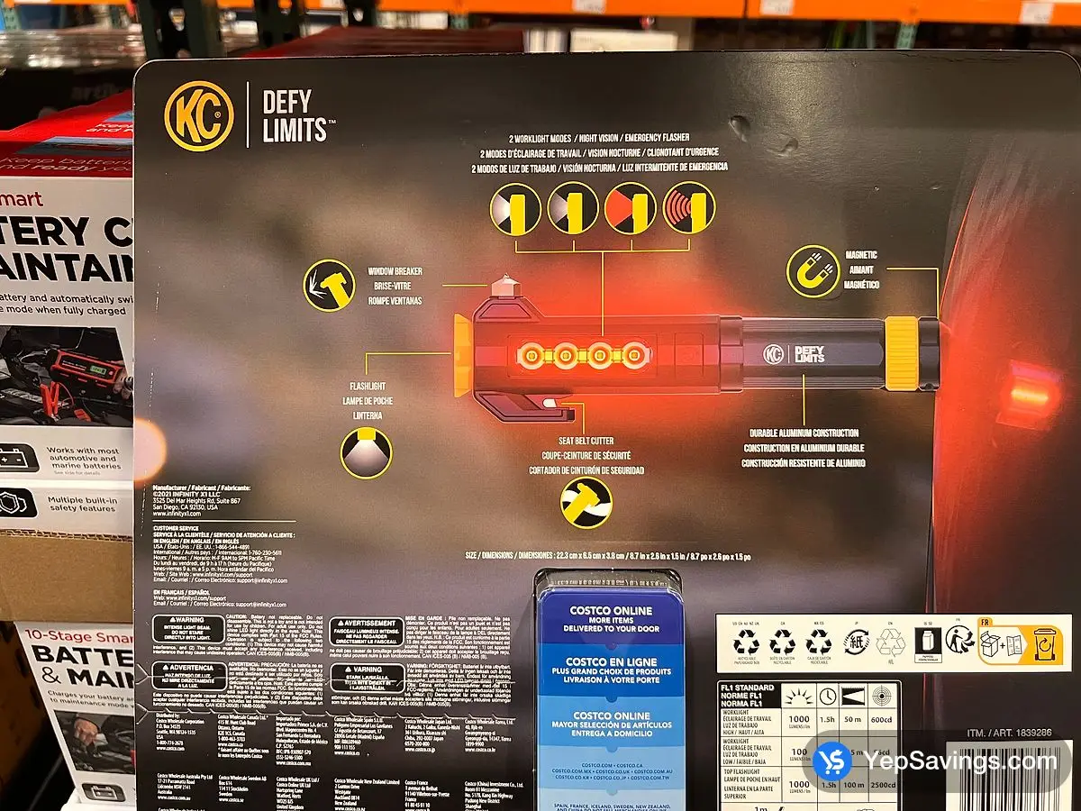 Costco KC 3 - IN - 1 EMERGENCY TOOL PACK OF 2 - Canada (ITM 1839286)