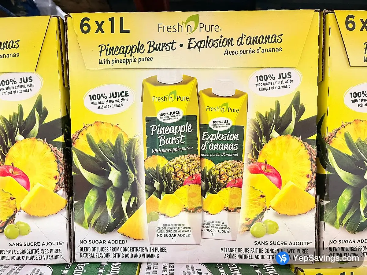 Costco FRESH N PURE PINEAPPLE BURST 6x1L - Canada (ITM 1041477)