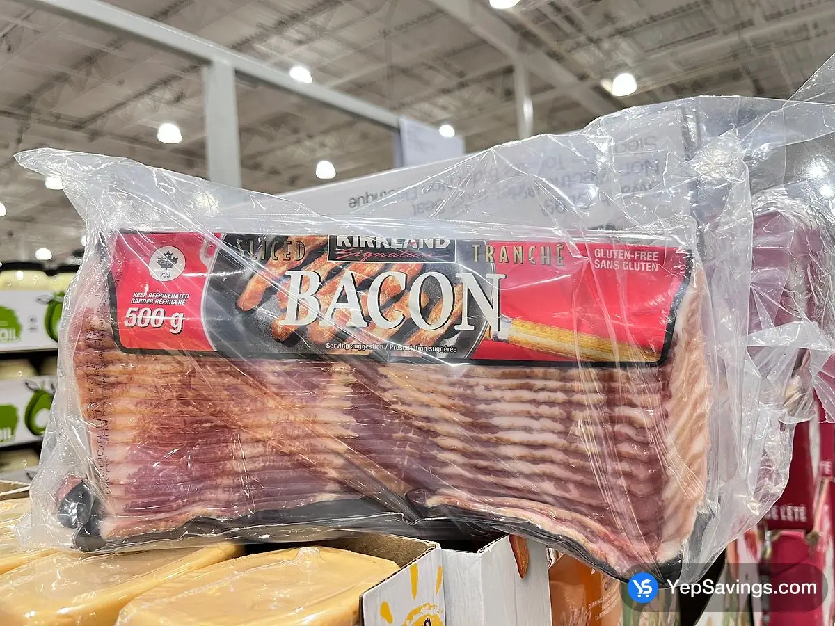 Costco KIRKLAND SIGNATURE SLICED BACON 4 x 500 g - Canada (ITM 104847)