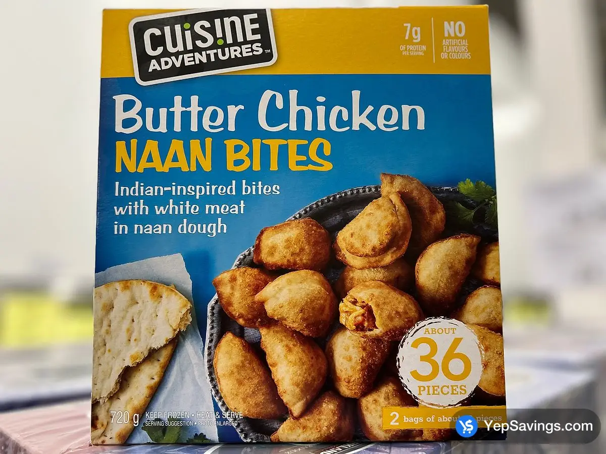 Costco CUISINE ADVENTURES BUTTER CHICKEN NAAN 720 g - Canada (ITM 1832441)