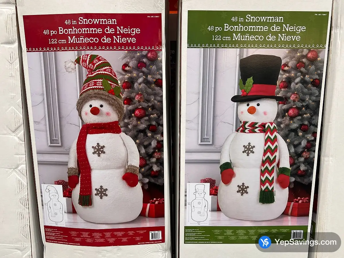 Costco 48 IN 122 CM SNOWMAN ASSORTED - Canada (ITM 1739917)