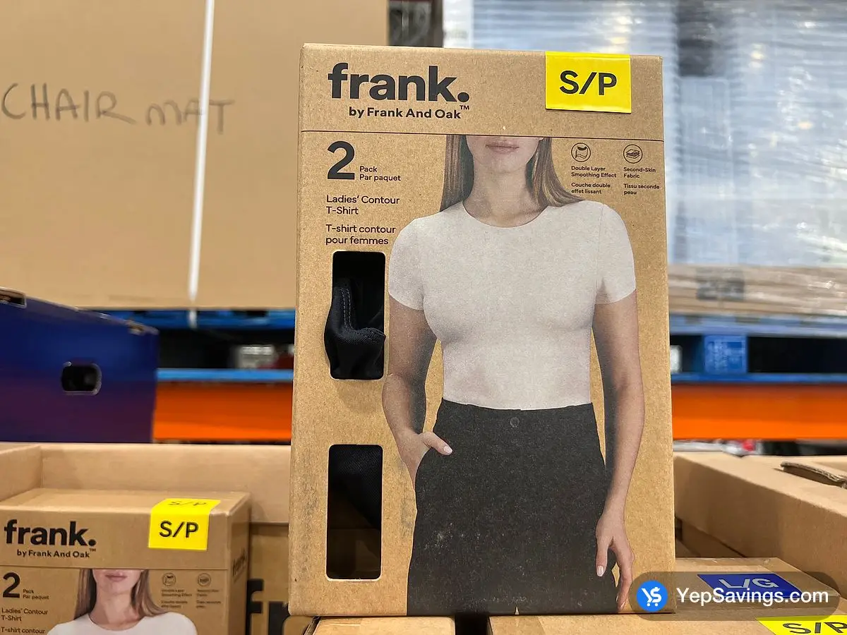 Costco FRANK BY FRANK & OAK CONTOUR T - SHIRT 2PK LADIES SIZES S - XL - Canada (ITM 1802469)