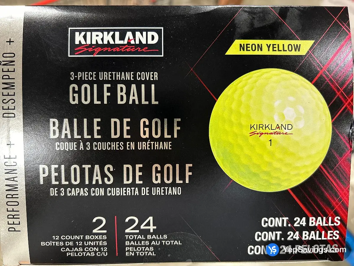 Costco KIRKLAND GOLF BALLS V3.0 PACK OF 24 YELLOW - Canada (ITM 1654550)