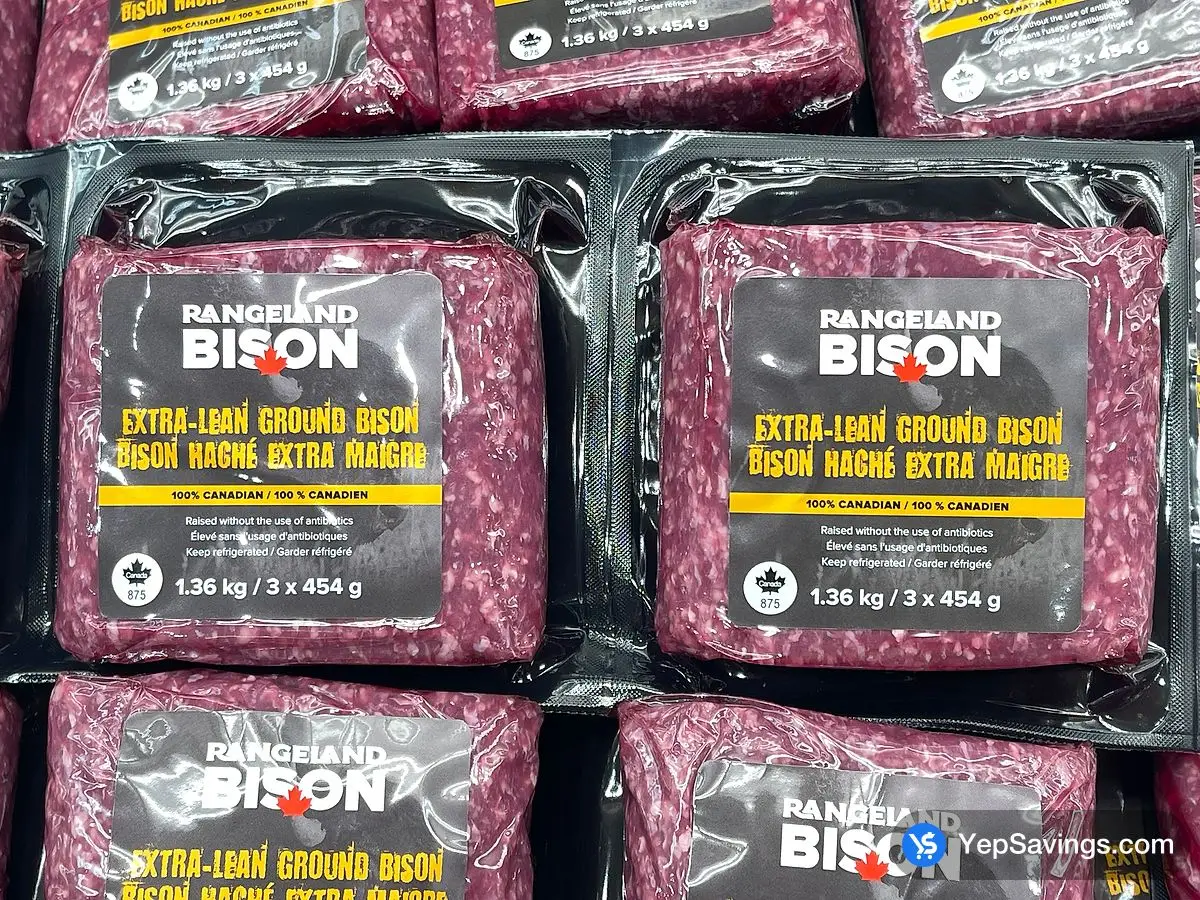 Costco EXTRA LEAN GROUND BISON 3 x 454g - Canada (ITM 9187444)