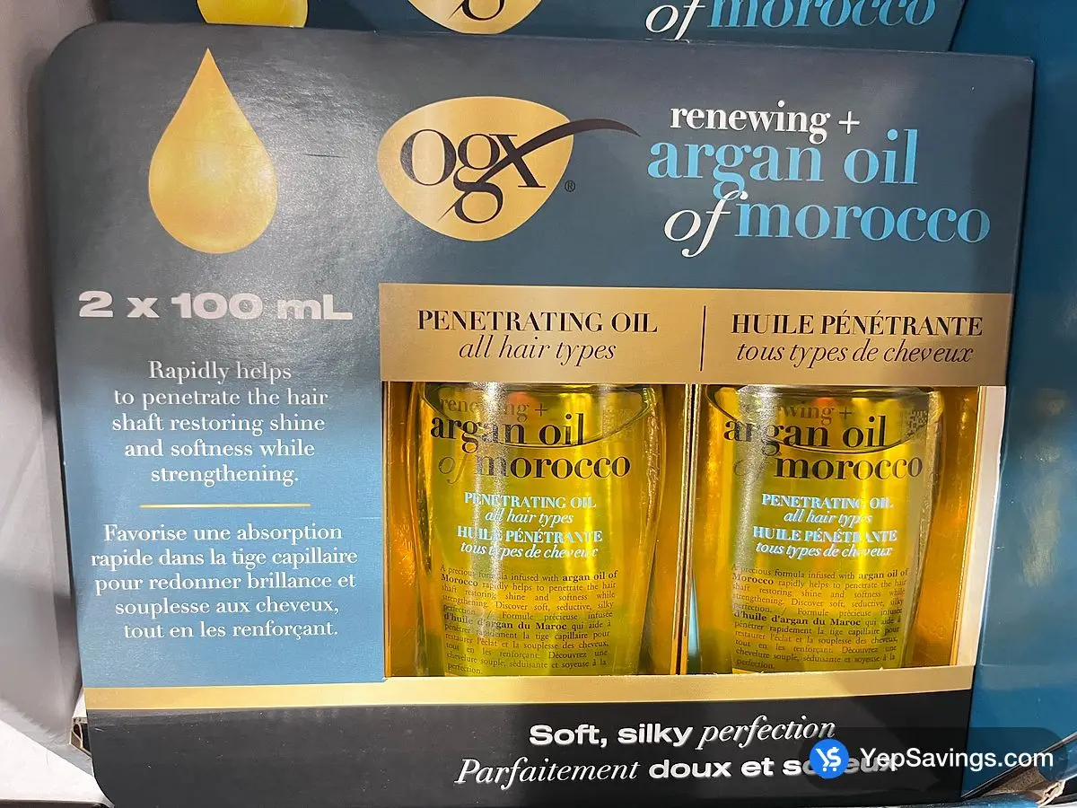 Costco OGX ARGAN OIL OF MOROCCO 2 x 100 mL - Canada (ITM 1836988)