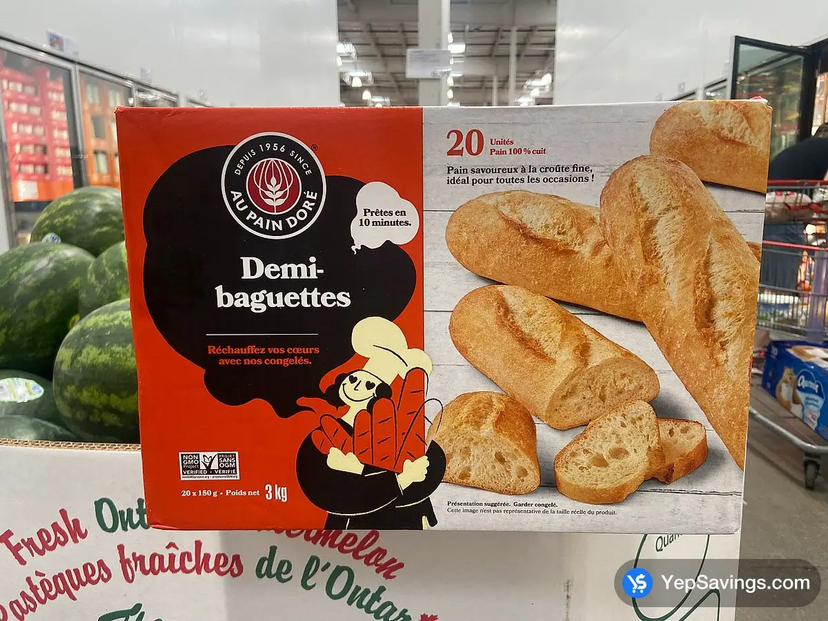 Costco BRIDOR BAGUETTES 20 x 150 g - Canada (ITM 1360978)