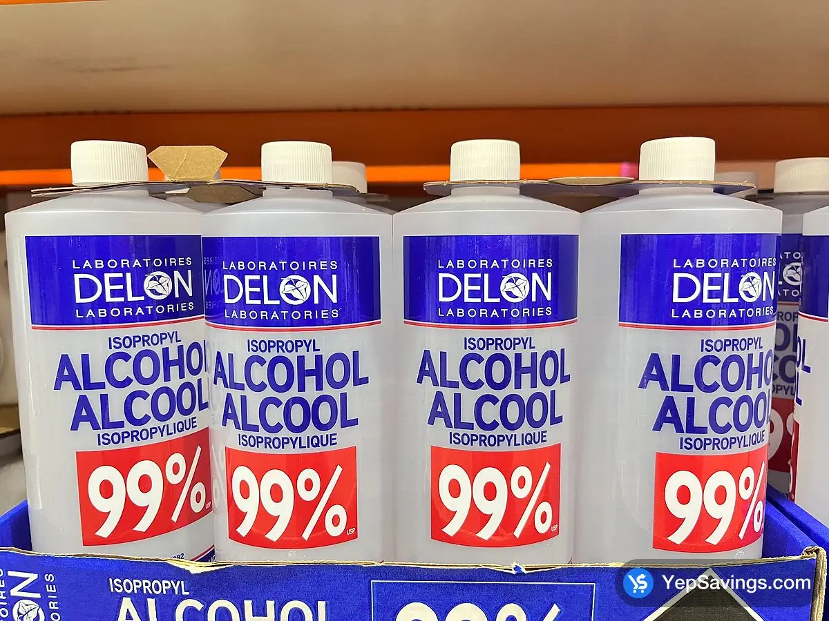 Costco DELON LABORATORIES ISOPROPYL ALCOHOL 99 % 2x1L - Canada (ITM 1789057)
