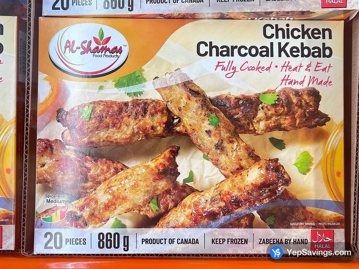 AL - SHAMAS CHICKEN CHARCOAL KEBAB 860 g ITM 1768778 at Costco