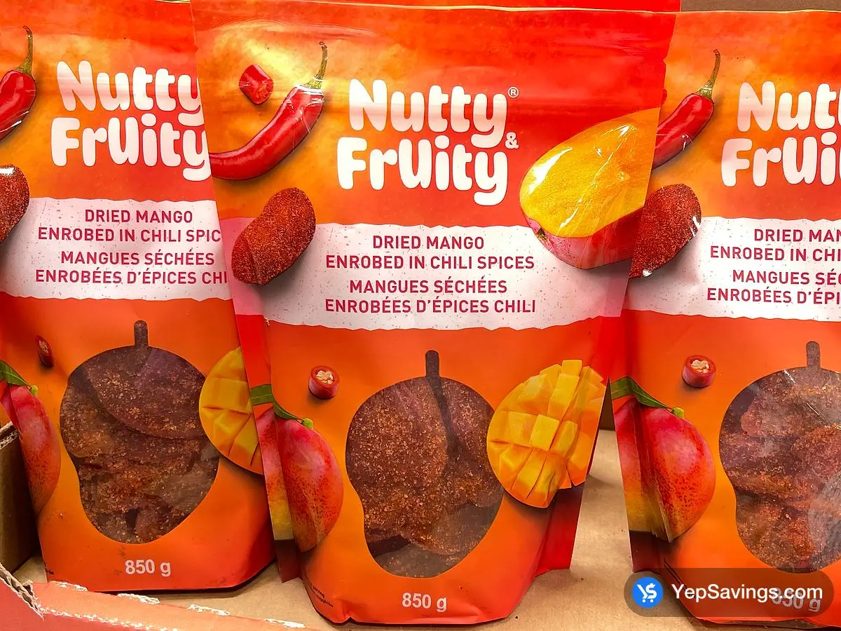 Costco NUTTY & FRUITY DRIED CHILI MANGO 850 g - Canada (ITM 1157944)