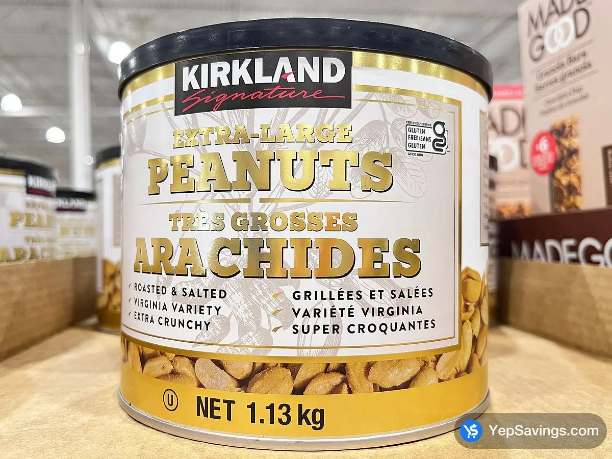 Costco KIRKLAND SIGNATURE EXTRA LARGE PEANUTS 1.13 kg - Canada (ITM 234994)