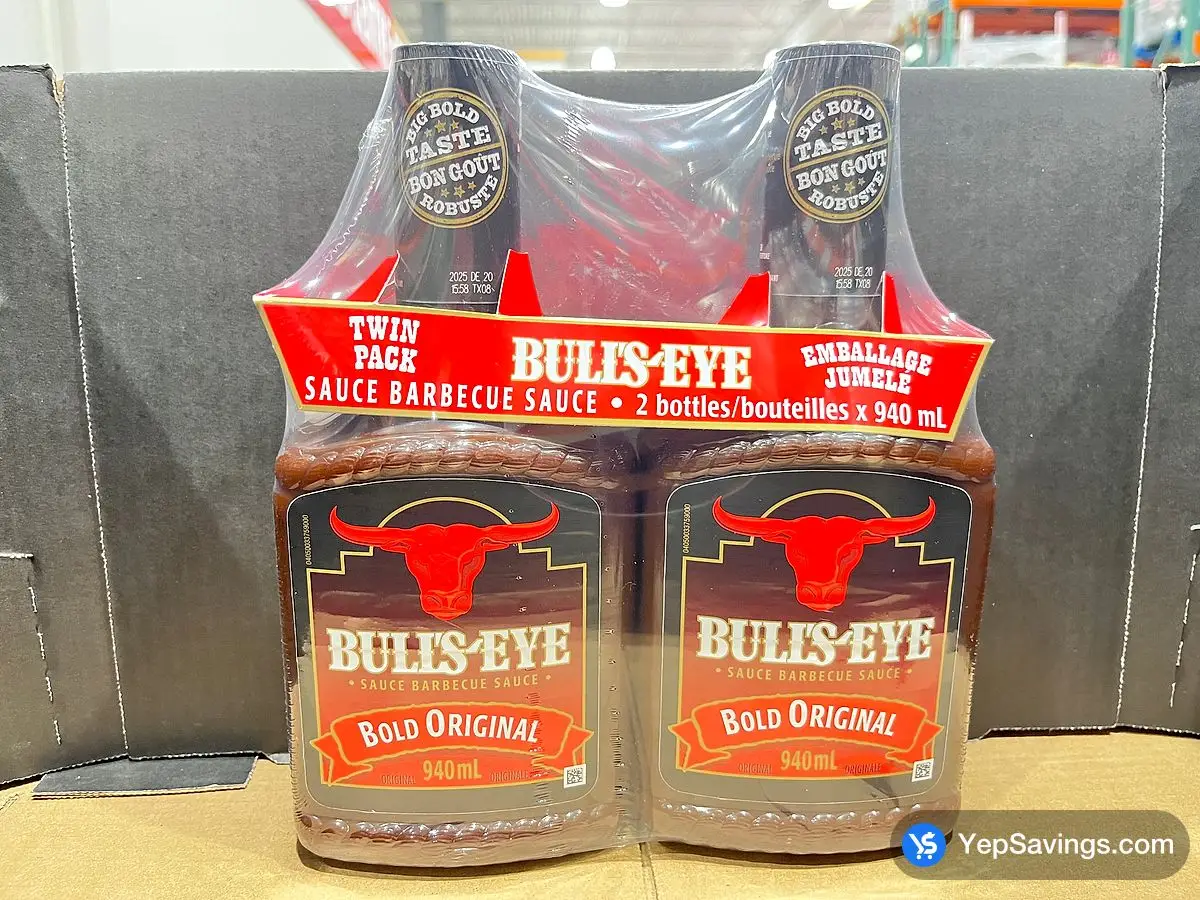 Costco BULL'S-EYE ORIGINAL BARBECUE SAUCE 2 X 940 ml - Canada (ITM 449002)