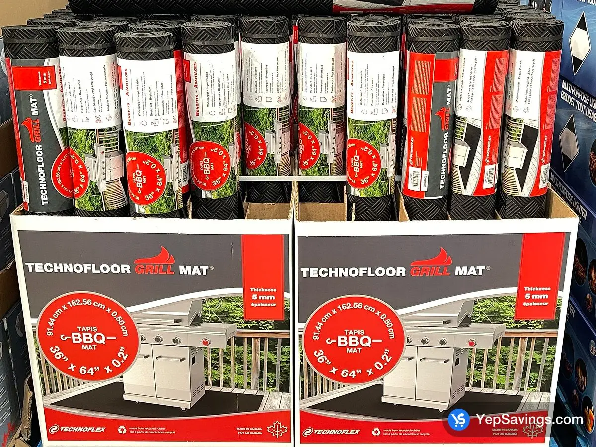 Costco TECHNOFLOOR GRILL MAT RECYCLED RUBBER MADE IN CANADA - Canada (ITM 1280540)