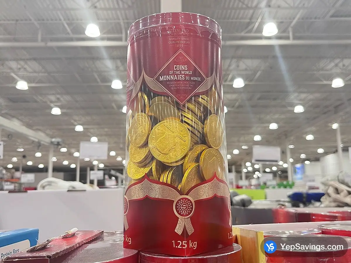 Costco STEENLAND CHOCOLATE COINS OF THE WORLD 1.25 kg - Canada (ITM 1835489)