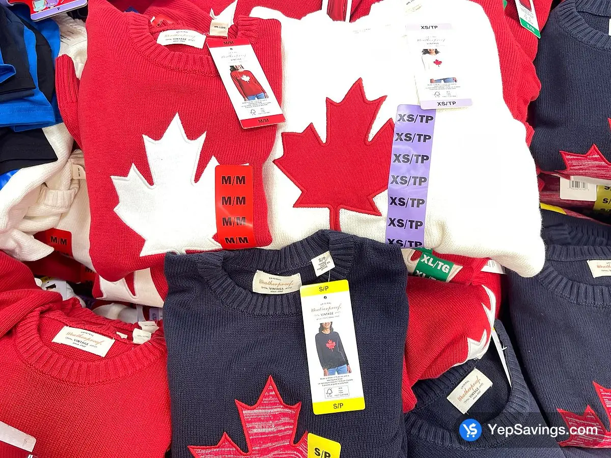 Costco WEATHERPROOF VINTAGE CANADA CREW SWEATER WOMENS SIZES XS - XXL - Canada (ITM 1888750)