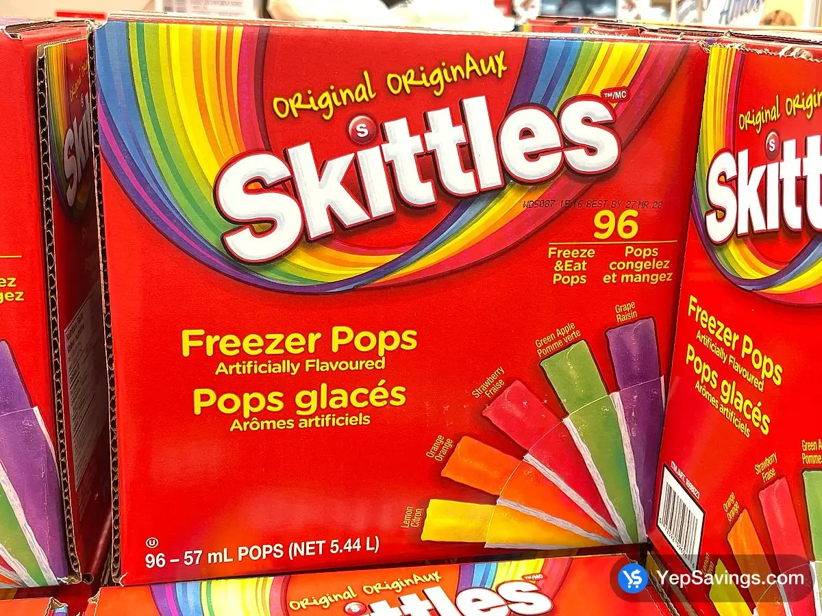 SKITTLES FREEZER POPS 96 x 57 mL ITM 1698023 at Costco