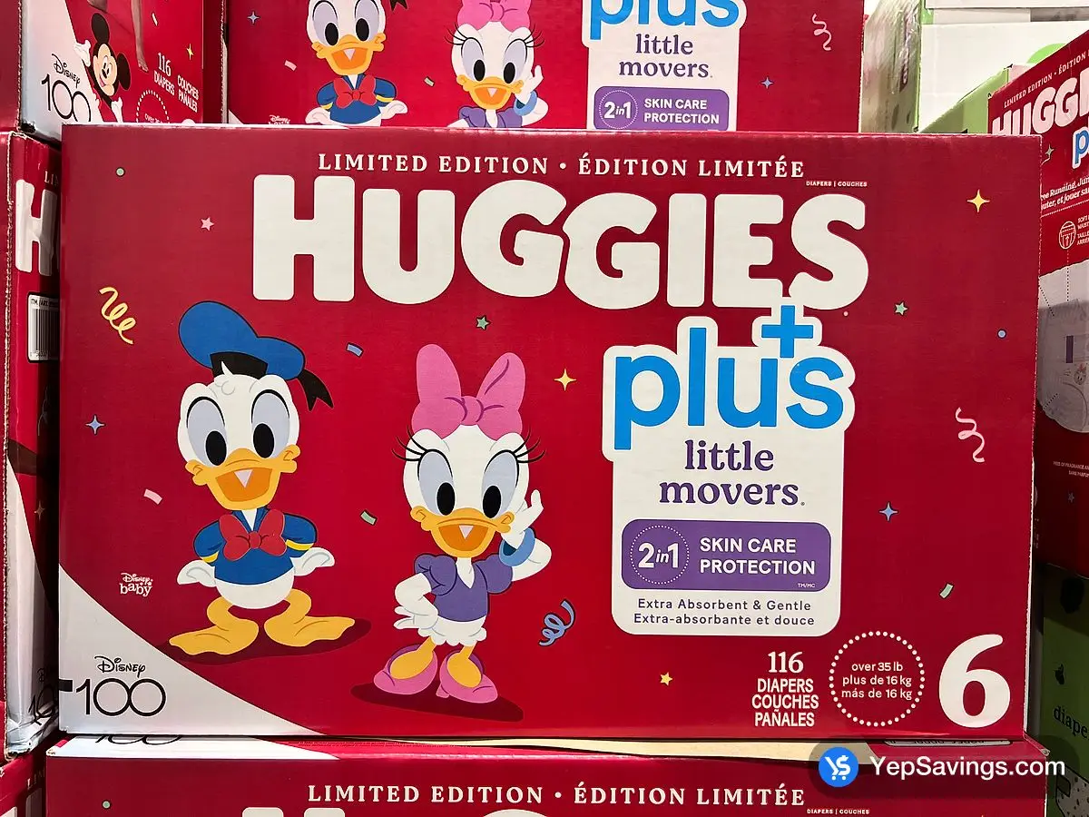 HUGGIES LITTLE MOVERS DIAPERS SIZE 6 PACK OF 116 ITM 2955521 at Costco