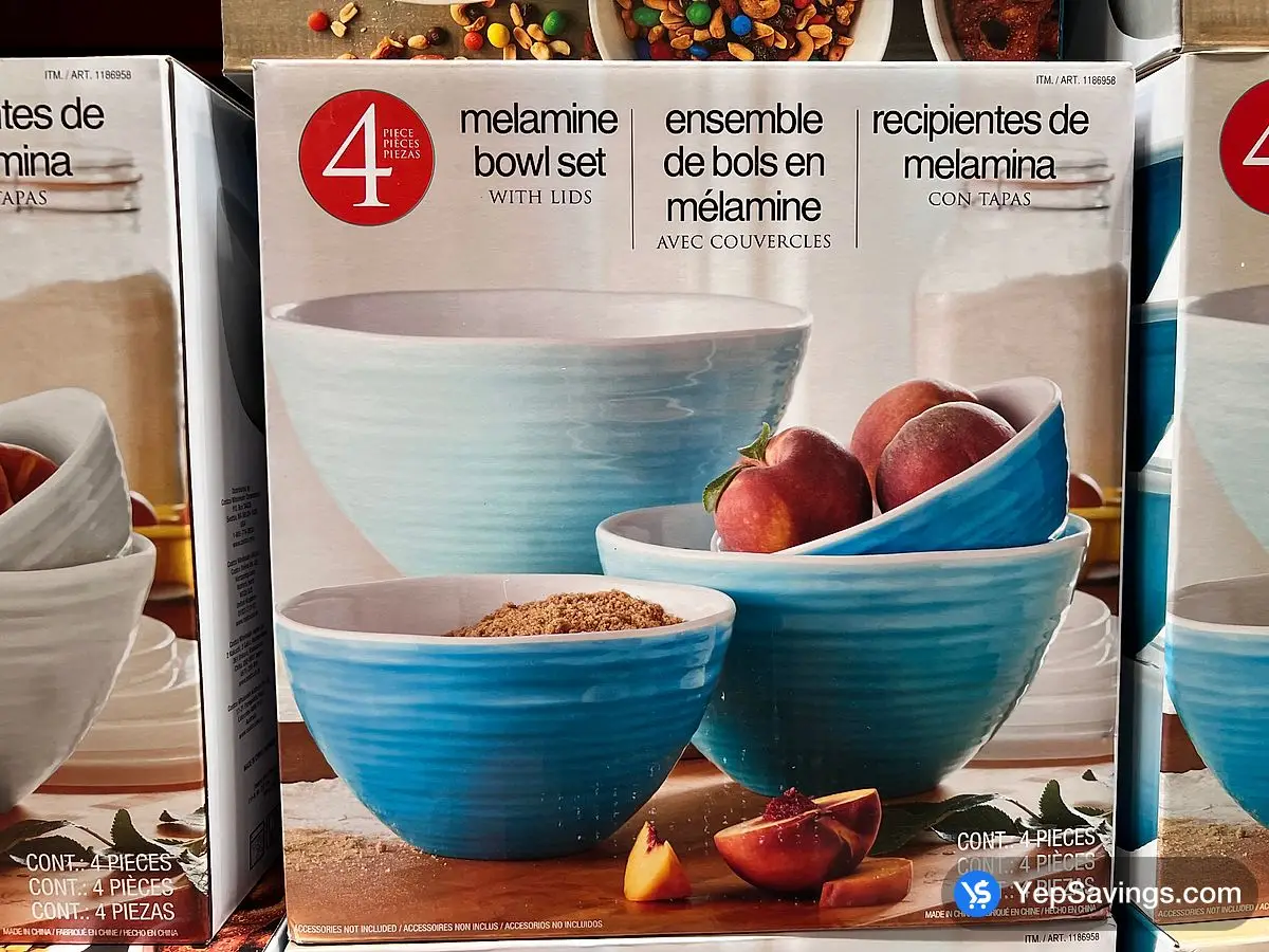 PANDEX MELAMINE MIXING BOWLS 4 PIECES ITM 1186958 at Costco