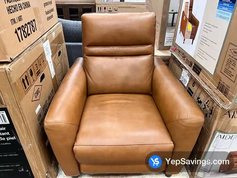 LEATHER POWER RECLINER