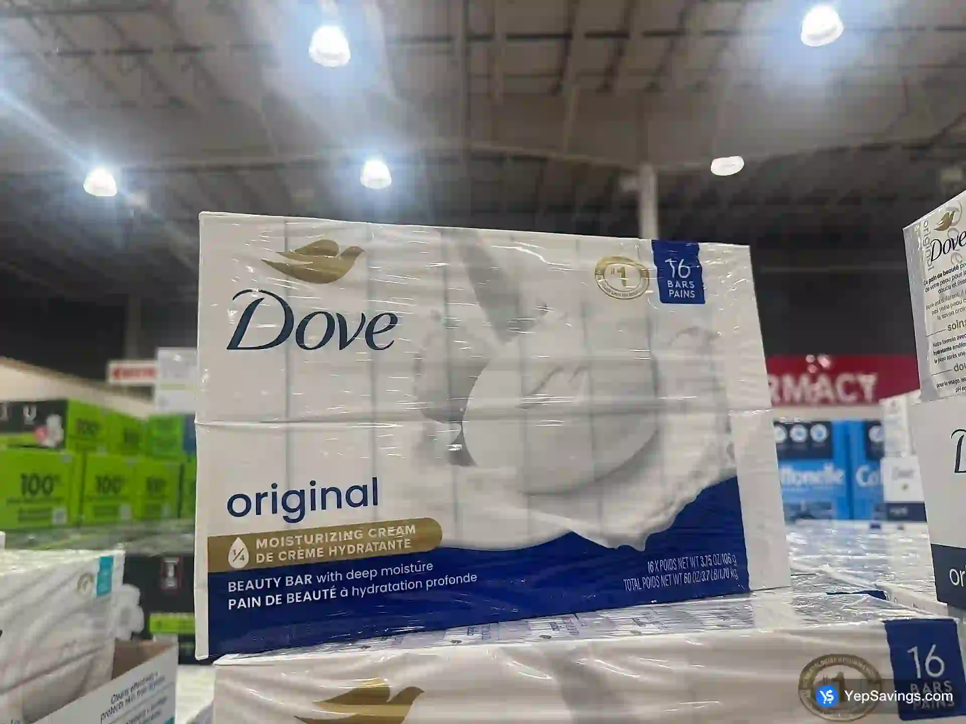 Costco DOVE BAR SOAP ORIGINAL 16X106g - Canada (ITM 1555495)
