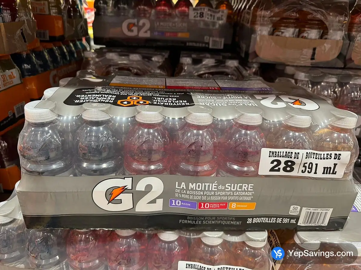 GATORADE G2 SPORTS DRINK 28 x 591 m ITM 1722362 at Costco