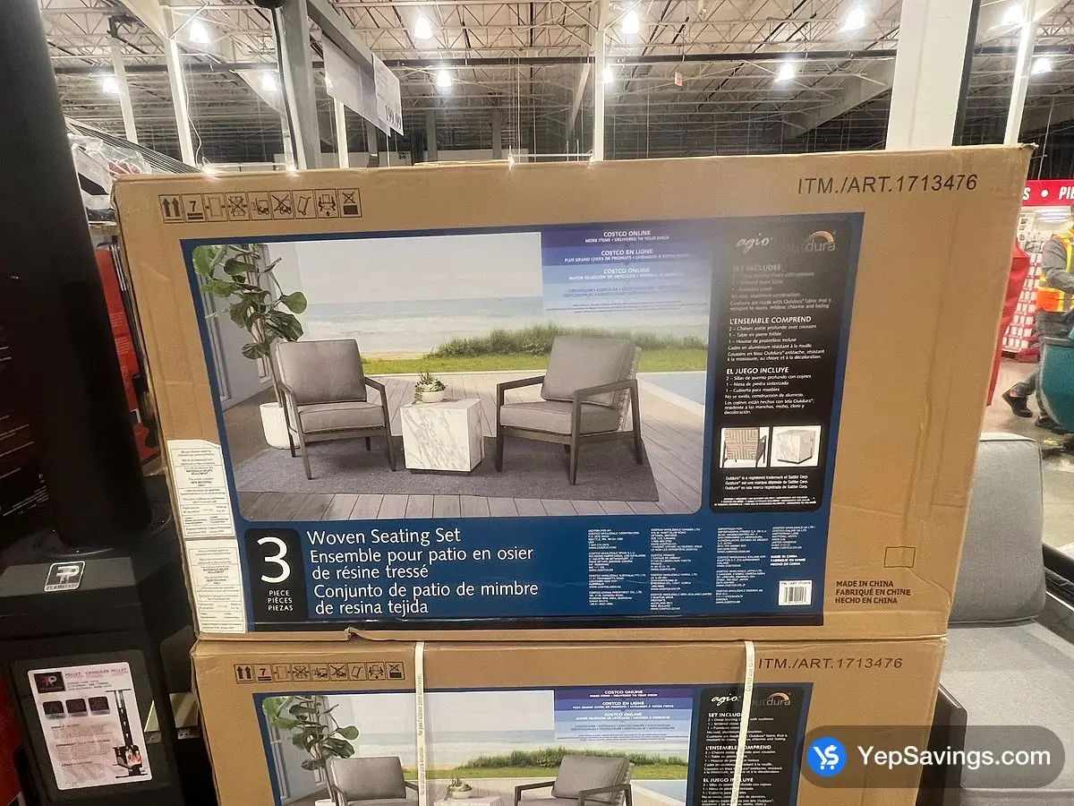 AGIO 3PC SEATING SET 1 BOX ITM 1713476 at Costco