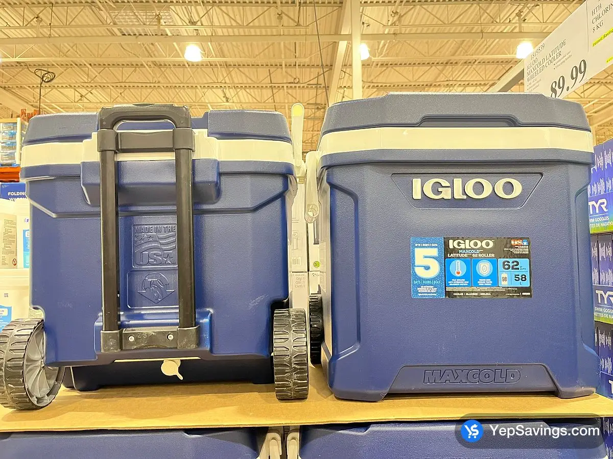 Costco IGLOO MAXCOLD LATITUDE WHEELED COOLER - Canada (ITM 1819539)