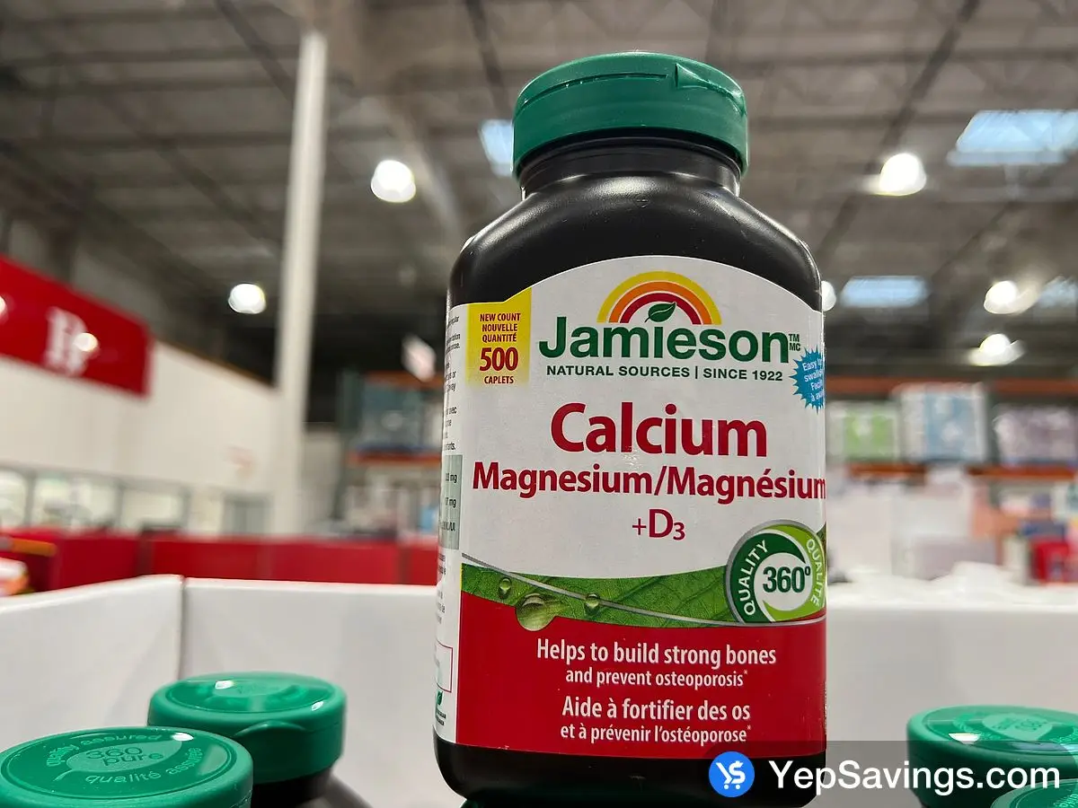 JAMIESON CALCIUM MAGNESIUM W / VIT D 500 CAPLETS ITM 9001060 at Costco