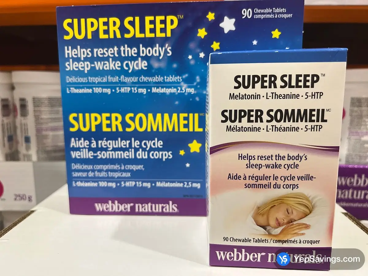 Costco WEBBER NATURALS SUPER SLEEP 90 TABLETS - Canada (ITM 6554000)