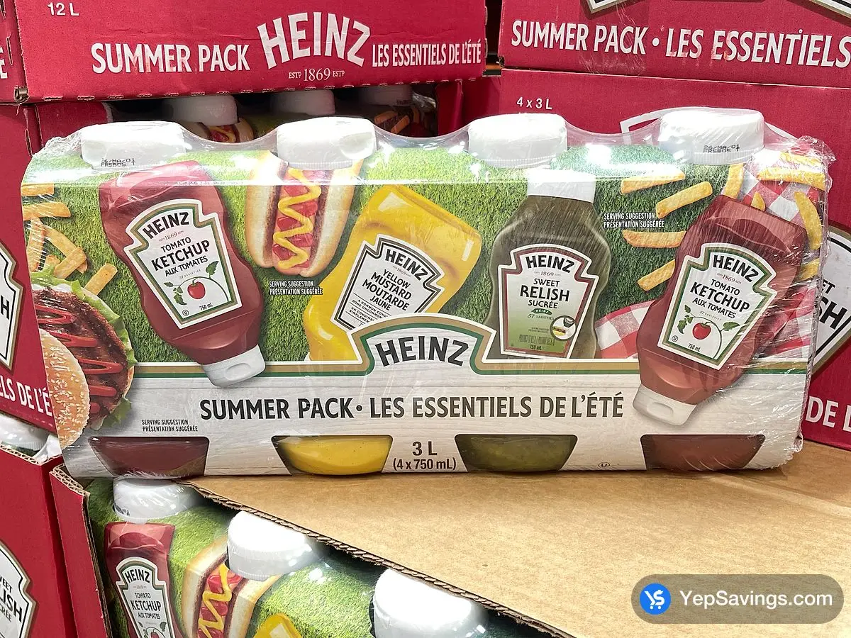 HEINZ SUMMER PACK 4X750 mL ITM 339431 at Costco