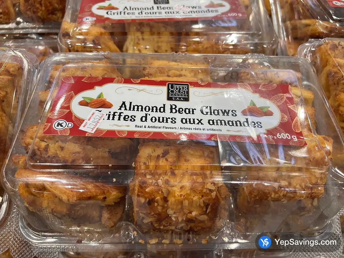 Costco UPPER CRUST ALMOND BEAR CLAWS 600 g - Canada (ITM 1871095)