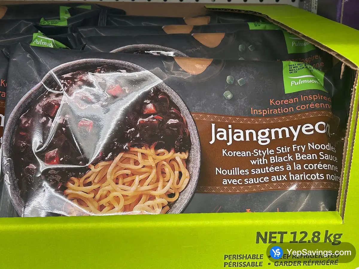 Costco PULMUONE BLACK BEAN NOODLES 1.3 kg - Canada (ITM 1837277)