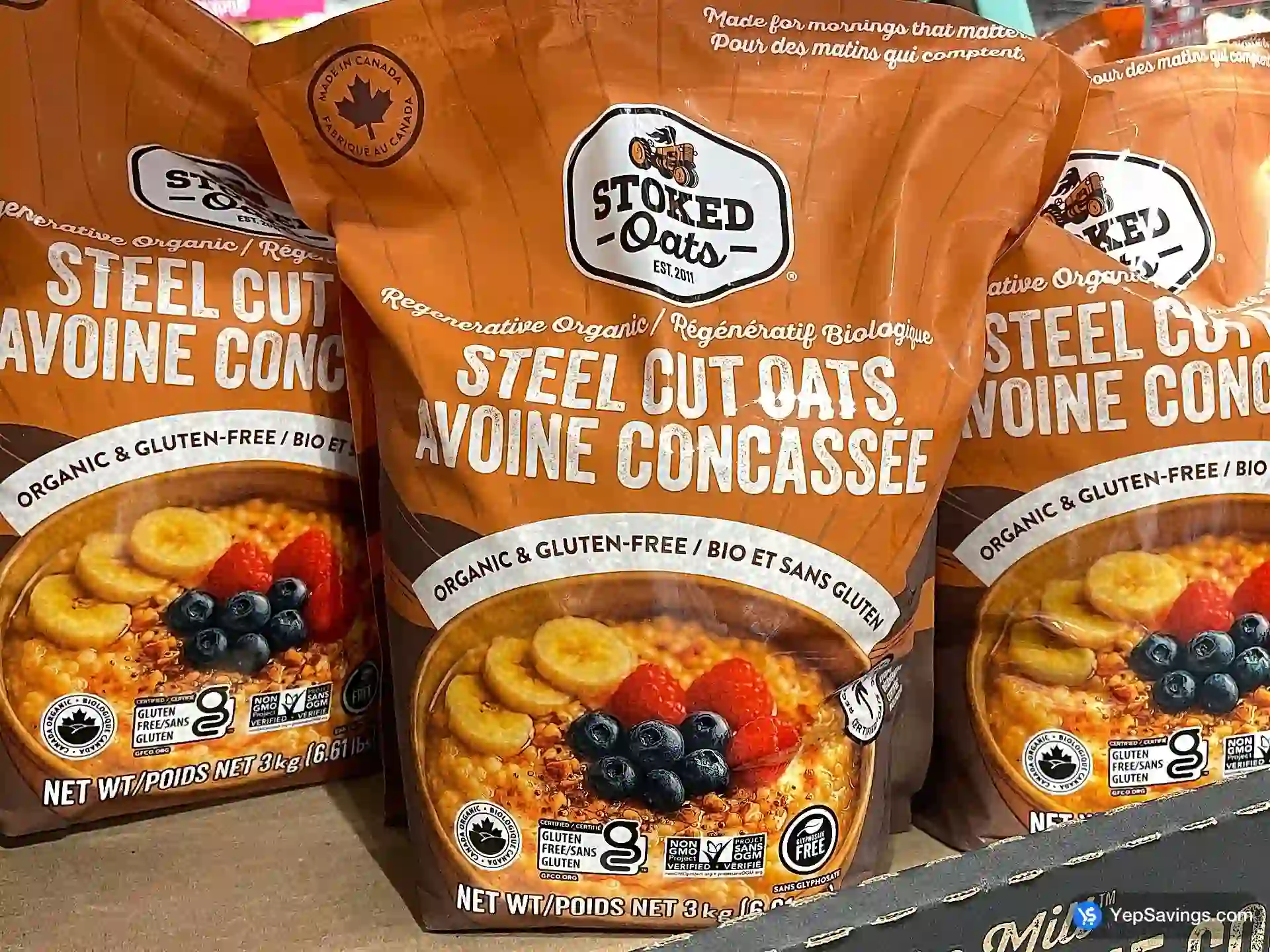 Costco STOKED OATS QUICK STEEL CUT OATS 3 kg - Canada (ITM 1680886)