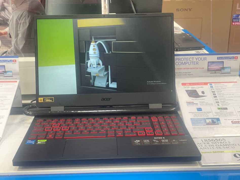ACER NITRO 5 15.6 - IN GAMING LAPTOP AN515-58-54CU ITM 1856565 at Costco