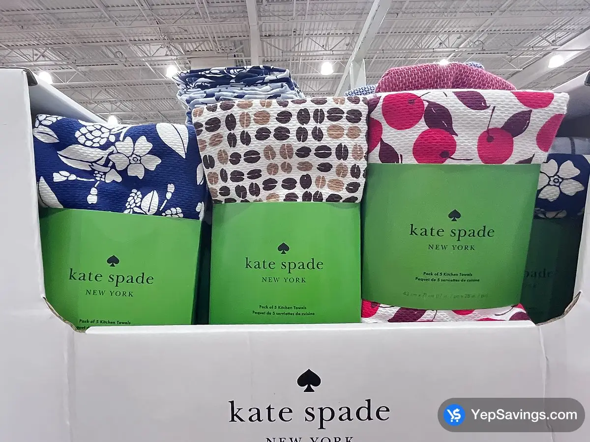 Costco KATE SPADE COTTON KITCHEN TOWEL 17 " X 28 " PACK OF 5 - Canada (ITM 1714629)