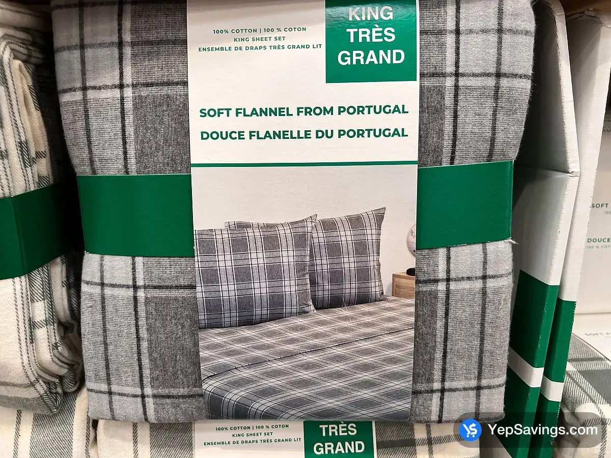 Costco FLANNEL SHEET SET MADE IN PORTUGAL KING - 4PC - Canada (ITM 2906663)