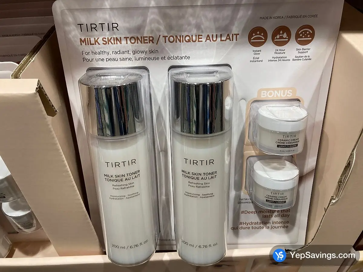 Costco TIRTIR TONER CREAM SET 2 x 200mL + 2 x 15mL - Canada (ITM 1896040)