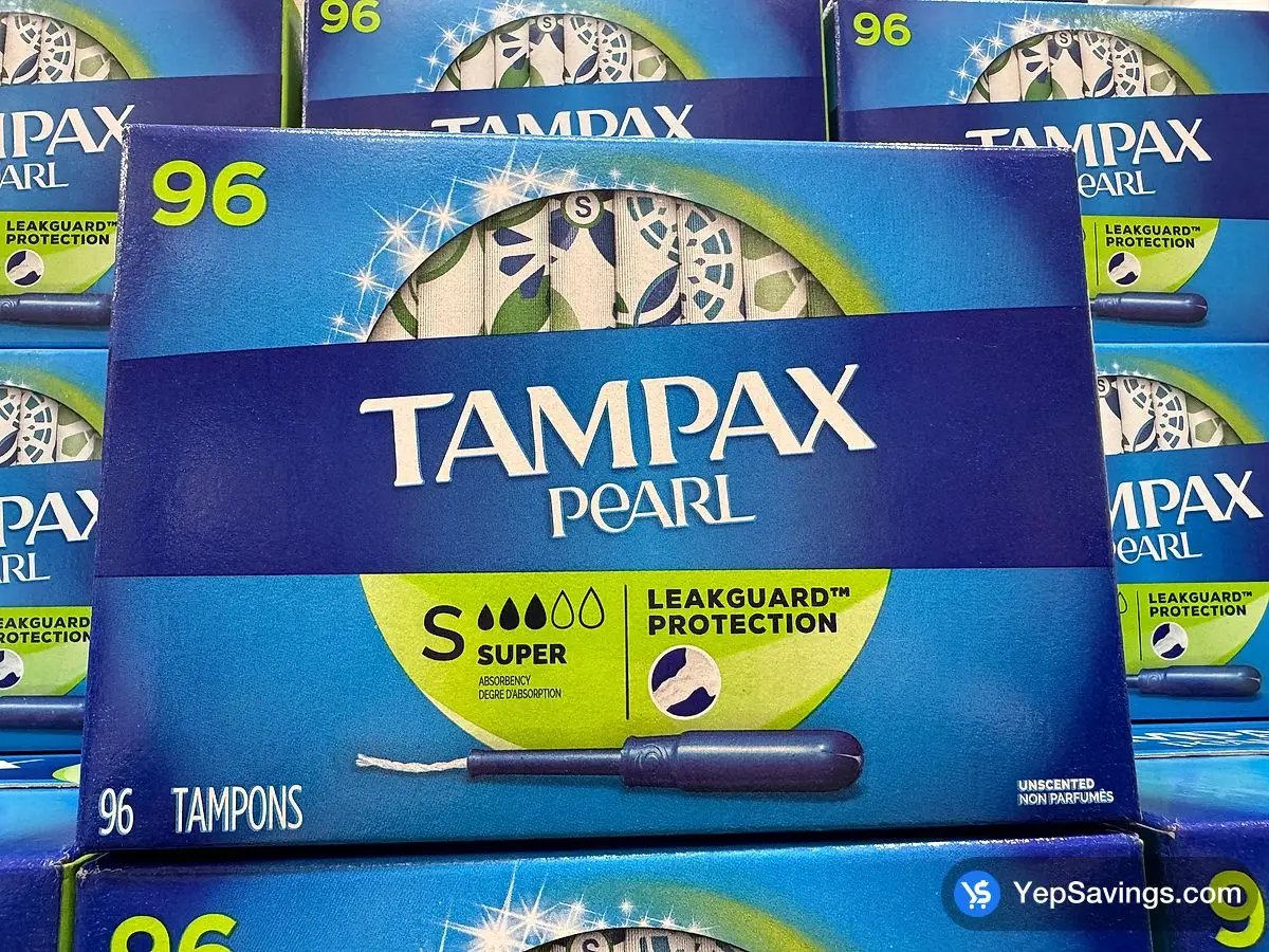 TAMPAX PEARL SUPER PACK OF 96 ITM 1770999 at Costco