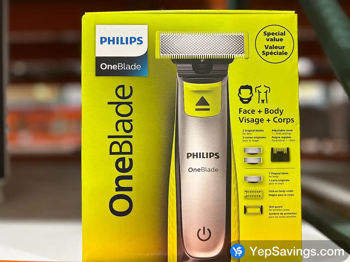 PHILIPS ONEBLADE FACE + BODY TRIMMER / SHAVER ITM 1726775 at Costco