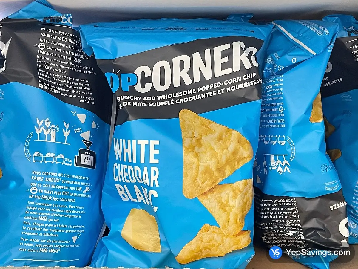 Costco POPCORNERS WHITE CHEDDAR 567 g - Canada (ITM 1073027)