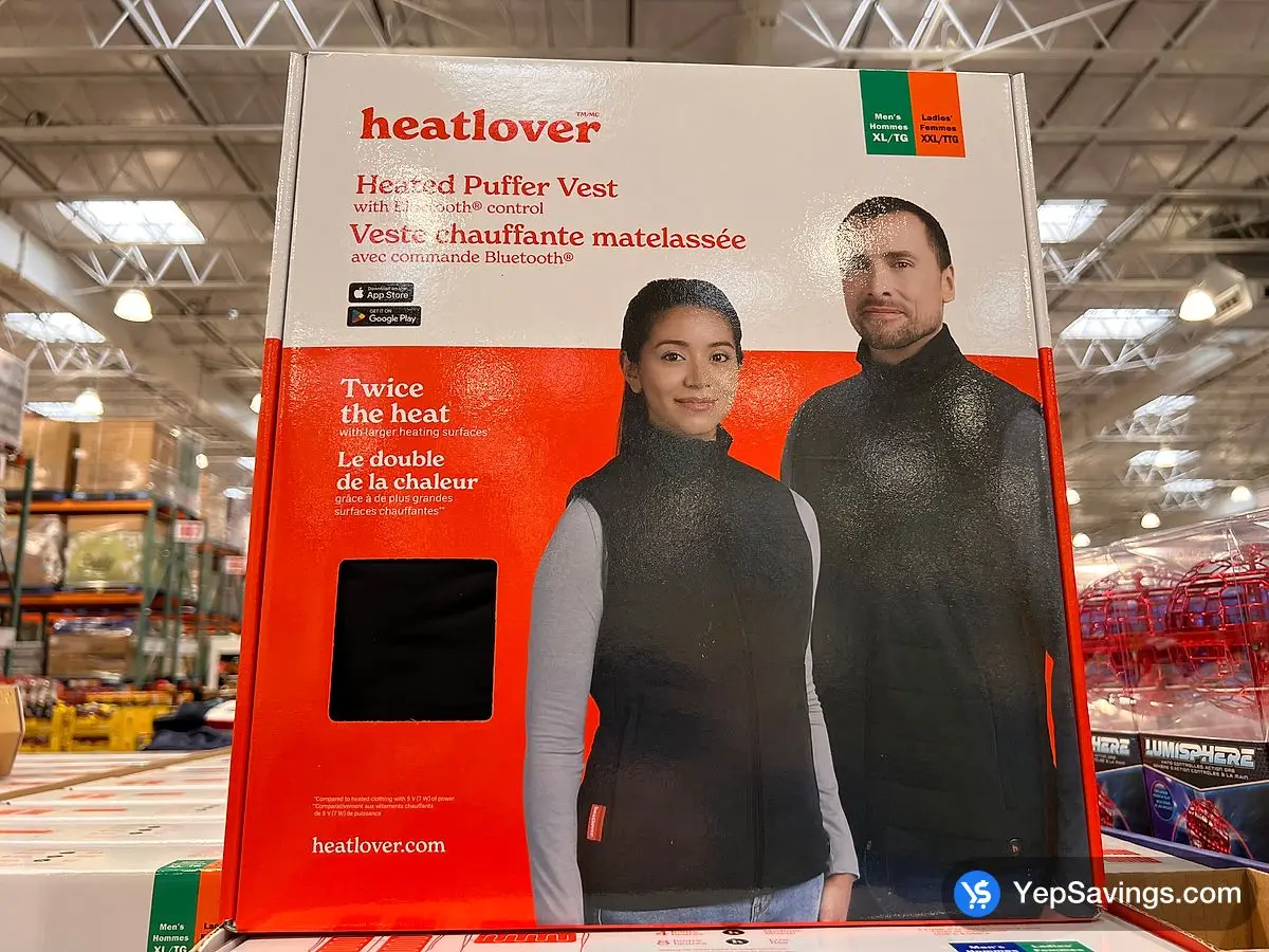 Costco HEATLOVER HEATED VEST SIZES XS - XL - Canada (ITM 1828823)