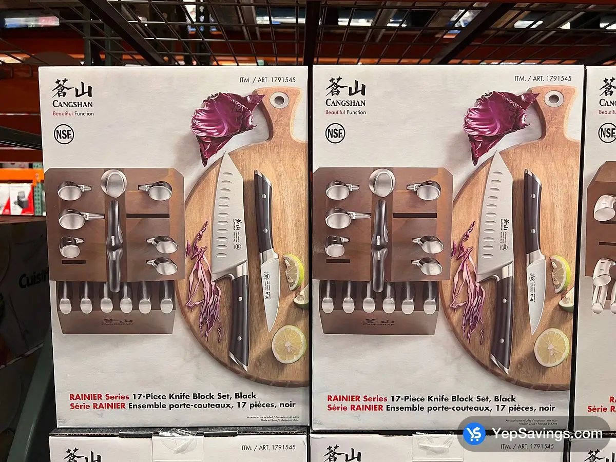 Costco CANGSHAN KNIFE BLOCK SET 17 PIECES - Canada (ITM 1791545)