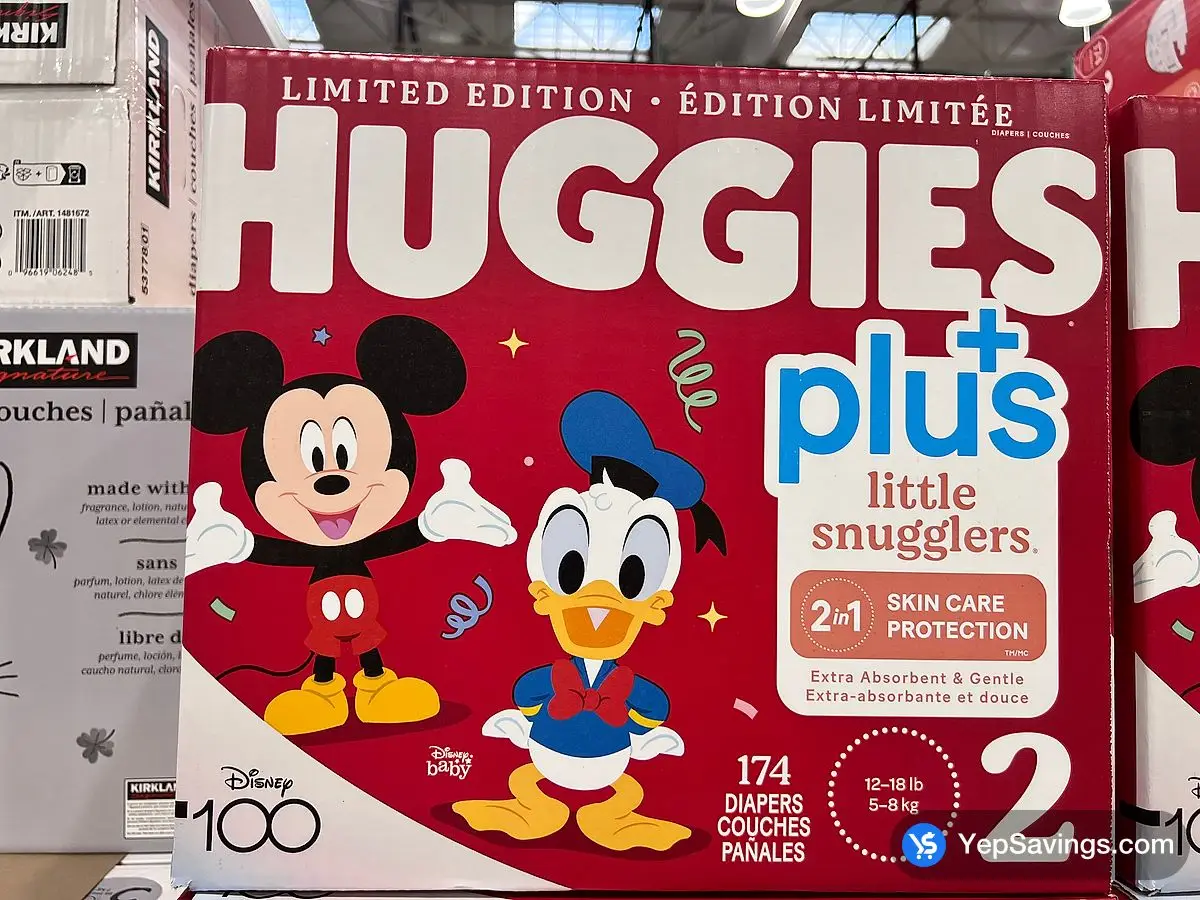 Costco HUGGIES LITTLE SNUGGLE SIZE 2 DIAPERS PACK OF 174 - Canada (ITM 955486)