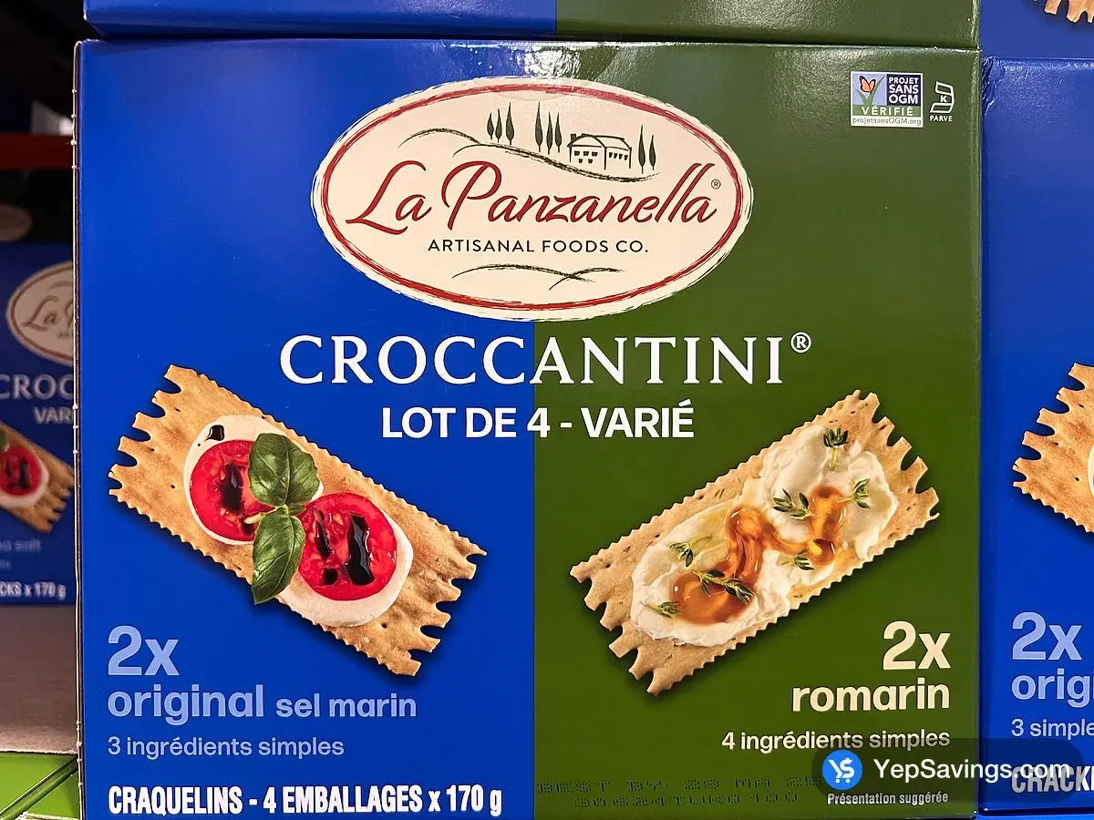 Costco LA PANZANELLA MINI CROCCANTINI 4 x 170 g - Canada (ITM 1706807)